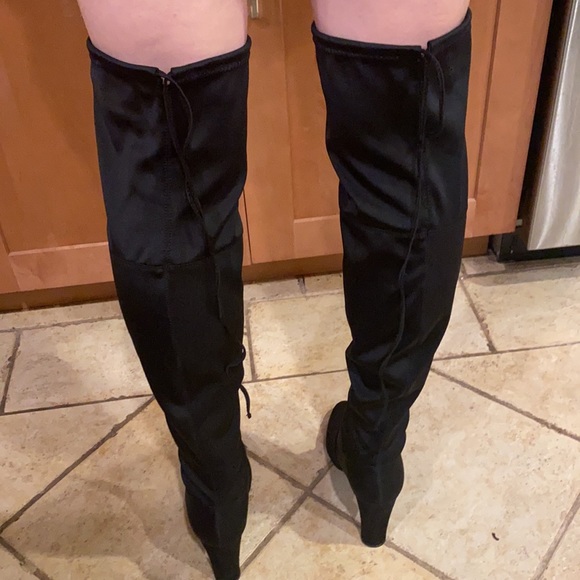 Charles David knee high  suede boots approx 3 1/2” heel, size  9 1/2 - Picture 5 of 12